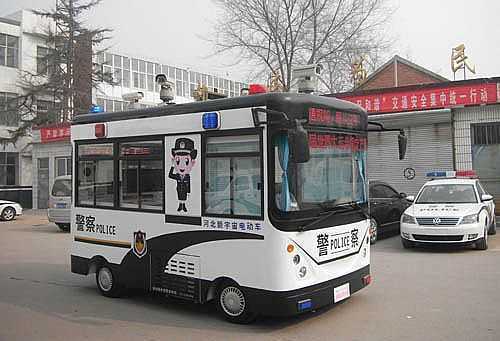 躍迪流動警務室廣平縣交警大隊配備現場