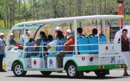 低碳石家莊電動觀光車發揮重要作用