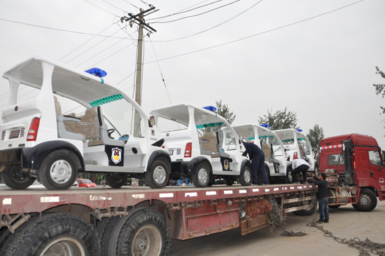 山西電動(dòng)巡邏車發(fā)車，“牽走”稷山縣居民煩惱