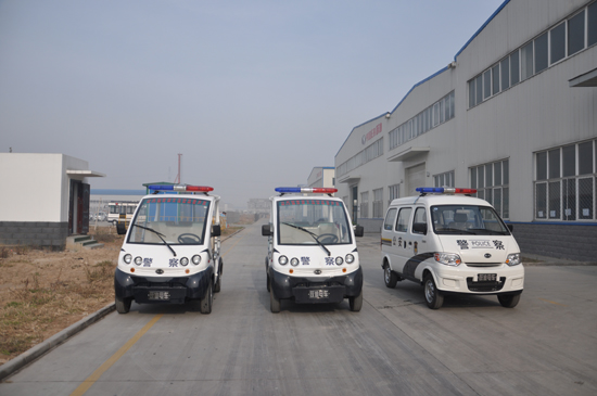 躍迪電動巡邏車發車河北深州,治安與環保共存