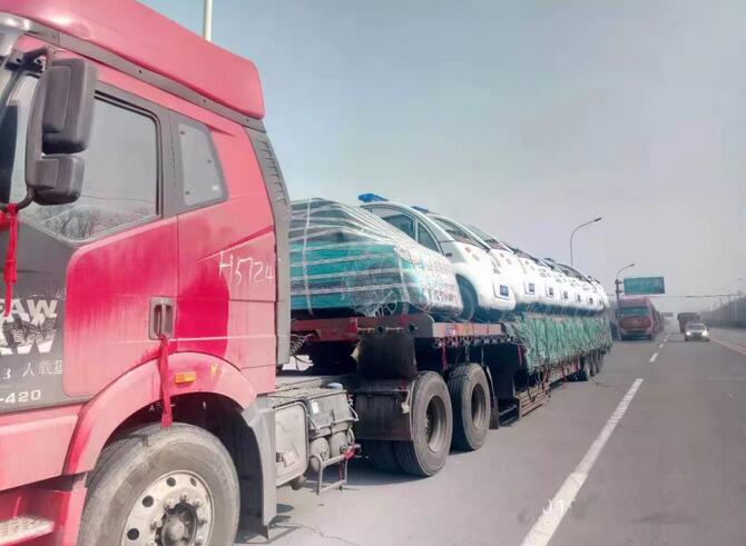 躍迪電動巡邏車發往寧夏