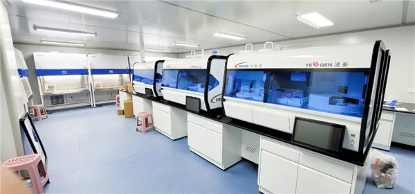 日檢20萬人—躍迪核酸檢測實驗室10天建成,調試完畢即將投入使用