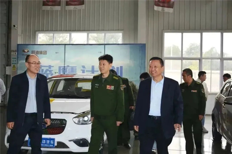 領導到訪丨河北省軍區動員局副局長趙鵬一行人到躍迪集團參觀考察